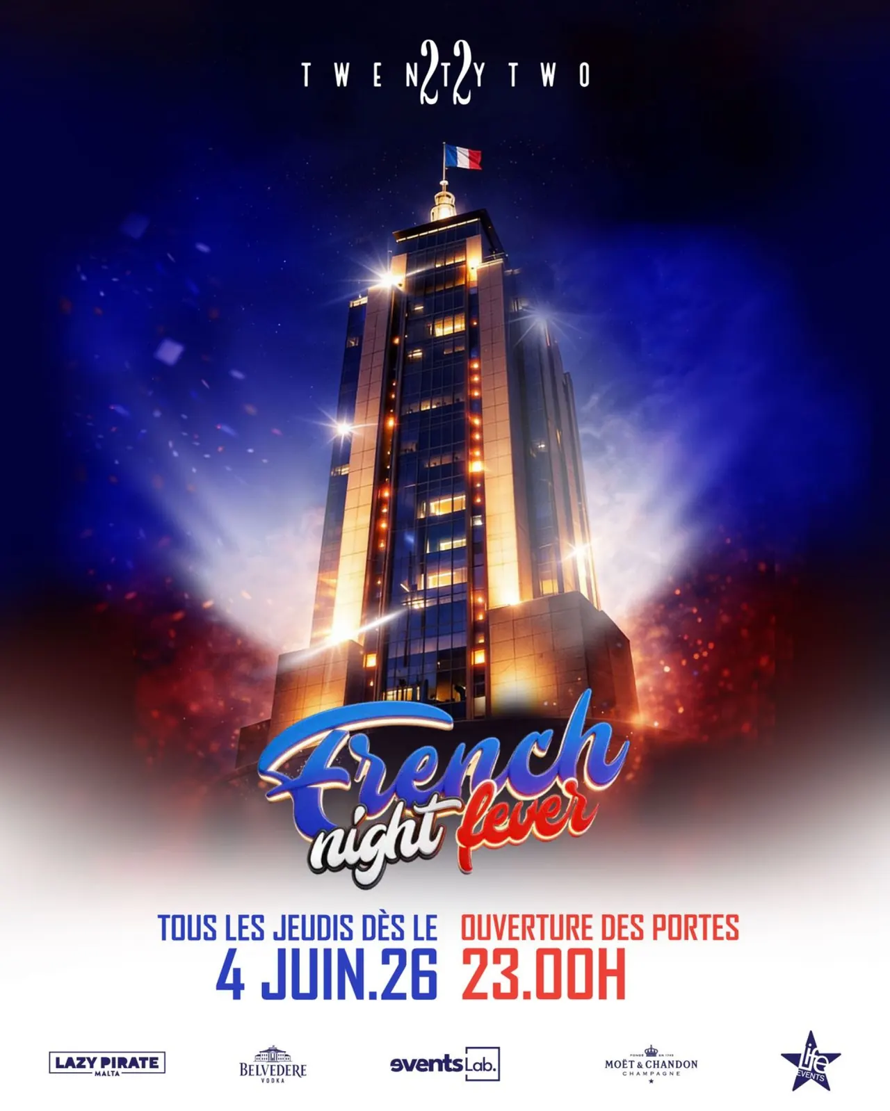 Affiche officielle : French Night Fever // TwentyTwo